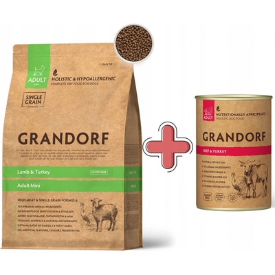 Grandorf Adult Mini Breed Lamb & Turkey 8 kg
