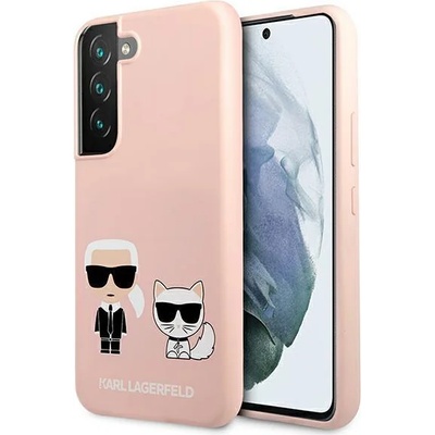 KARL LAGERFELD Калъф Karl Lagerfeld KLHCS22MSSKCI Silicone Ikonik Karl & Choupette, за Samsung Galaxy S22+ S906, светъл, розов (KF000934-0)