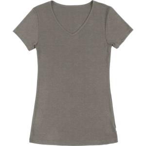 Joha Дамско мериносово термобельо Joha Women's Blouse S/S Merino base layer - Sesame Melange - размер XS (115-1441-0211)