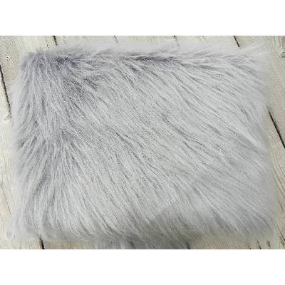 Umelá kožušina, oceľová, 90 mm vlas kožušinový štvorec: 48 x 48 cm