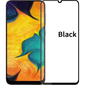 Удароустойчив стъклен протектор покриващ целия екран марка MOFI за Samsung Galaxy A40 - цвят черен