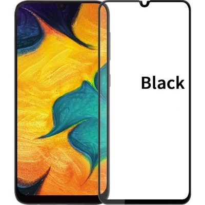 Удароустойчив стъклен протектор покриващ целия екран марка MOFI за Samsung Galaxy A40 - цвят черен