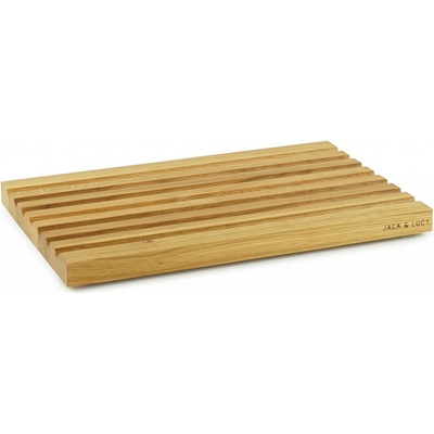 Prkénko na krájení ESSENTIALS 45 x 29,5 cm, na chléb, dubové dřevo, Jack & Lucy
