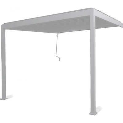 Gutroof Terasová pergola ke stěně 3x3 Premium Wall bílá