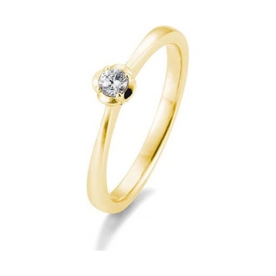 Sofia Diamonds prsteň zo žltého zlata s diamantom BE41 05951 Y
