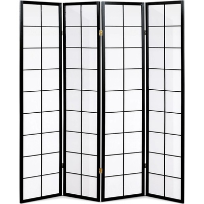 Autronic Paraván 4 dílný EF-E804 BK – Zboží Dáma