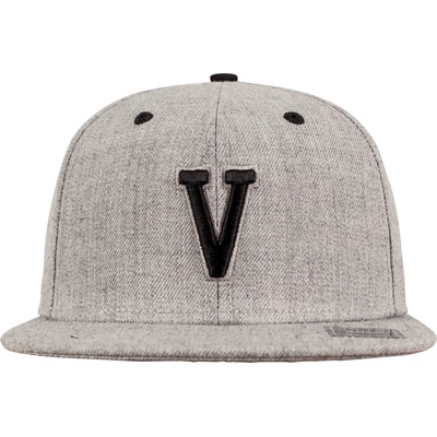 Urban Classics Шапка с козирка в сиво Letter Snapback VUB-10532-00379 - Сив, размер blk/Y