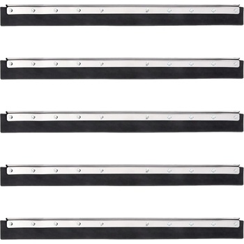 vidaXL Глави за подочистачки 5 бр 75x2x5 см стомана и гума (4008383)