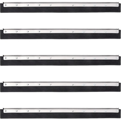 vidaXL Глави за подочистачки 5 бр 75x2x5 см стомана и гума (4008383)