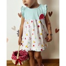 Miniworld Dievčenské letné šaty Zmrzlina mentolové