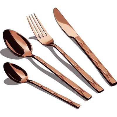Berlingerhaus Sada příborů nerez Rosegold Metallic Line III 24 ks