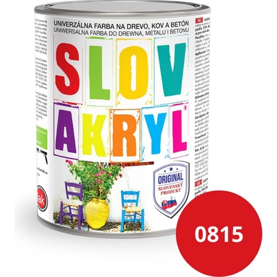 Slovakryl 0815 0,75kg červený