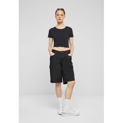 Urban Classics Дамски къси панталони в черен цвят Urban Classics Ladies Cotton Cargo BermudaUB-TB6840-00007 - Черен, размер 26