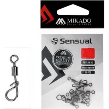 Mikado Rychloupínací Obratlík/Karabinka Swivel veľ.M 10 ks