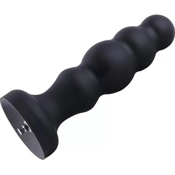 HISMITH HSA59 Tanghulu Silicone Anal Dildo KlicLok 21.2cm Black