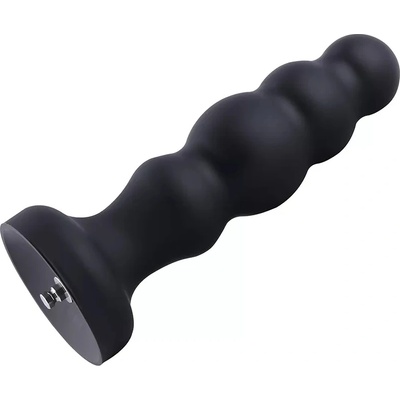 HISMITH HSA59 Tanghulu Silicone Anal Dildo KlicLok 21.2cm Black