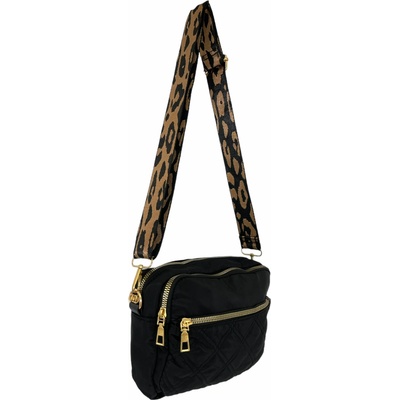 Nicole Brown dámská kabelka JBFB 438 ČERNÁ/LEOPARD