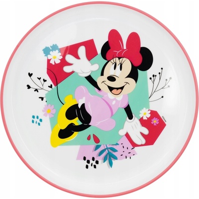 STOR Plastový tanier MINNIE 22cm protišmykový