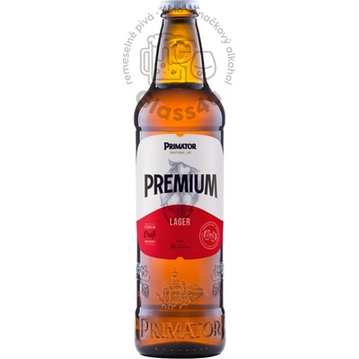 Primátor prémiový ležiak 12° 5% 0,5 l (sklo)