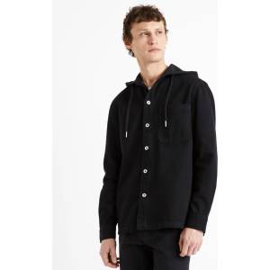 Celio Черна мъжка дънкова риза с качулка Celio Dadenim Celio | Cheren | МЪЖЕ | S