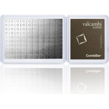 Valcambi Combi Bar strieborná tehla 100x1g