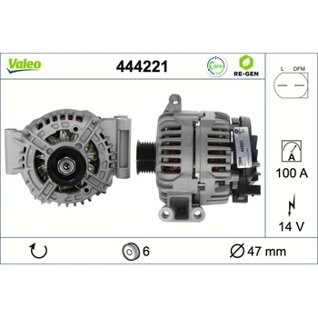 Alternátor VALEO 444221