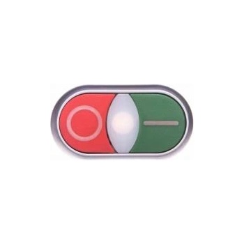 Eaton Button drive double green/red /i-o/ 22mm ip66 with self-back illumination m22-ddlf-gr-x1/x0 284814