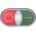 Eaton Button drive double green/red /i-o/ 22mm ip66 with self-back illumination m22-ddlf-gr-x1/x0 284814