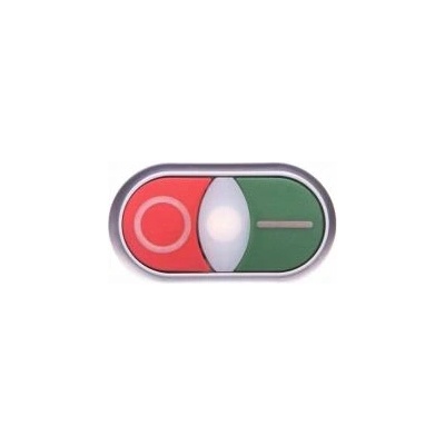 Eaton Button drive double green/red /i-o/ 22mm ip66 with self-back illumination m22-ddlf-gr-x1/x0 284814