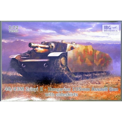 IBG 40/43M Zrinyi II 105mm Assault Gun w/ sidesk. Models 72052 1:72