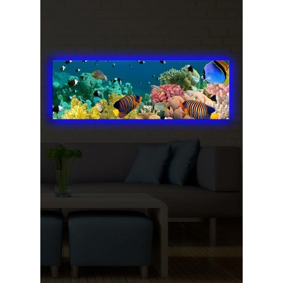 ASIR Obraz na plátně s led osvětlením AKVÁRIUM 30 cm