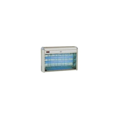 DCG Инсектицидна лампа dcg za-2010, 20w, 2 тръби, Метална защитна решетка, Сив (za-2010)