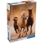 Clementoni Пъзел Clementoni от 1000 части - Бягащи коне (39771)