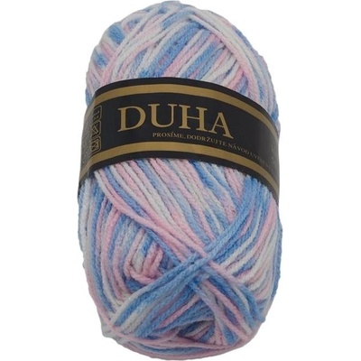 Dúha 50 g – 050 biela, modrá, ružová