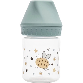 Lorelli Бебешко шише с широко гърло Lorelli My Friend - 125 ml, Iceberg Green (10200850006)