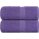 vidaXL Кърпи за гости FROGN 2 бр. лилави 30x50 см 360 г/м2 (136875)