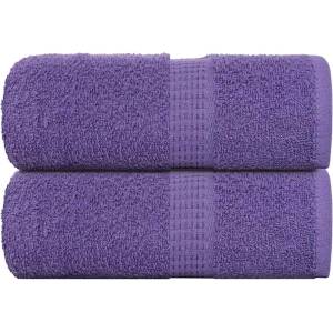 vidaXL Кърпи за гости FROGN 2 бр. лилави 30x50 см 360 г/м2 (136875)