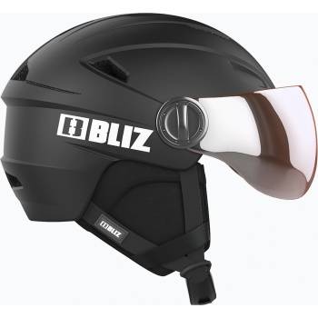 Bliz Ски каска Bliz Strike Visor matte black/ orange silver mirror