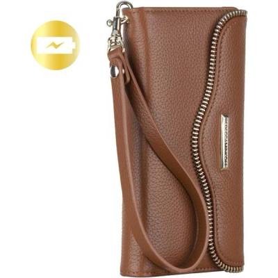 Case-Mate Charging Wristlet Case Rebecca Minkoff Collection 3500mAh - дизайнерски кожен калъф (естествена кожа)+ кейс и батерия 3500 mAh за iPhone 6, iPhone 6S (кафяв)