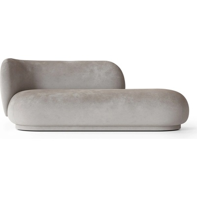 Ferm Living Rico Divan Left Faded Velvet Concrete sivá