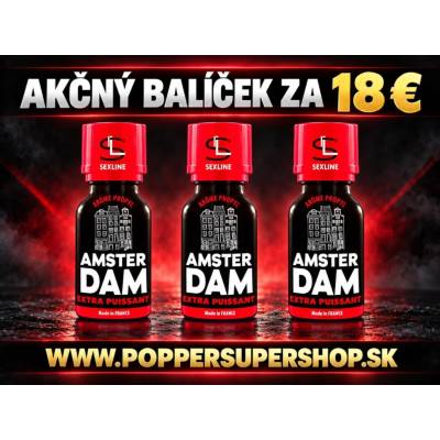 Poppers Amsterdam Extra Power 3 x 15 ml