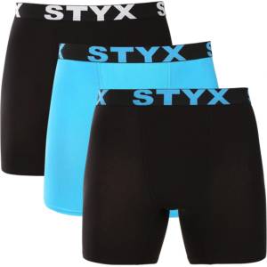 Styx Комплект от три - мъжки боксерки Styx дълги спортни еластични многоцветни Styx | Cheren Sin | МЪЖЕ | XL