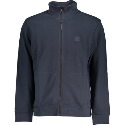 Boss mikina na zips modrá