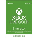 Herné kupony Microsoft Xbox Live Gold členstvo 6 mesiacov