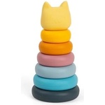Bigjigs Toys Силиконова кула за подреждане Котка (BJ36017)