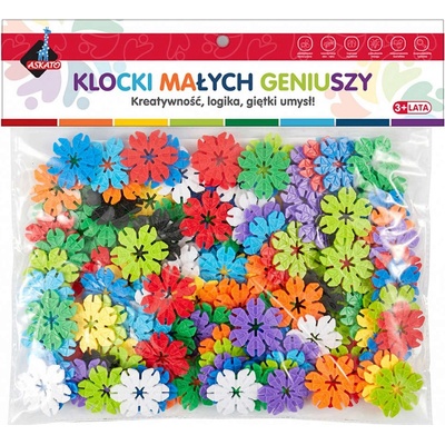 ASKATO Stavebnicové kostky 109503 kytičky 140 ks