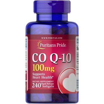 Image 1 of Puritan's Pride Q-SORB Co Q-10 100 mg [240 Гел капсули]