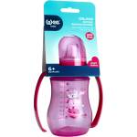 Wee Baby Преходна чаша с дръжки Wee Baby - Galaxy, PP, 250 ml, розова (754) - baby