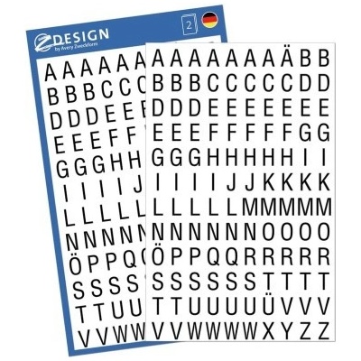 AVERY Z-DESIGN Písmena na bílé fólii - 3720 – Zbozi.Blesk.cz