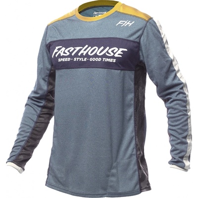 Fasthouse Classic Acadia Long Sleeve Heather Indigo